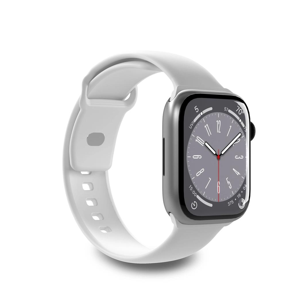 Pasek Silikonowy Puro Icon Do Apple Watch 38 / 40 / 41 Mm - Biały (2 Szt.)