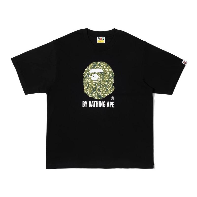 Heavyweight 260g Cotton Graphic Tee Men - Oversized Streetwear T-Shirt With Cartoon Ape Head Print Casual Wear