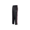 Jordan Air Side Snap-Button Logo Print Mid-Rise Drawstring Knit Joggers Men Bottoms Black CK1455-010