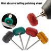 100pcs/pack Wool Polishing Head Grinding Abrasive Disc Mini Drill Abrasive Brush 2.35/3mm Shank for Dremel Rotary Hand Tools