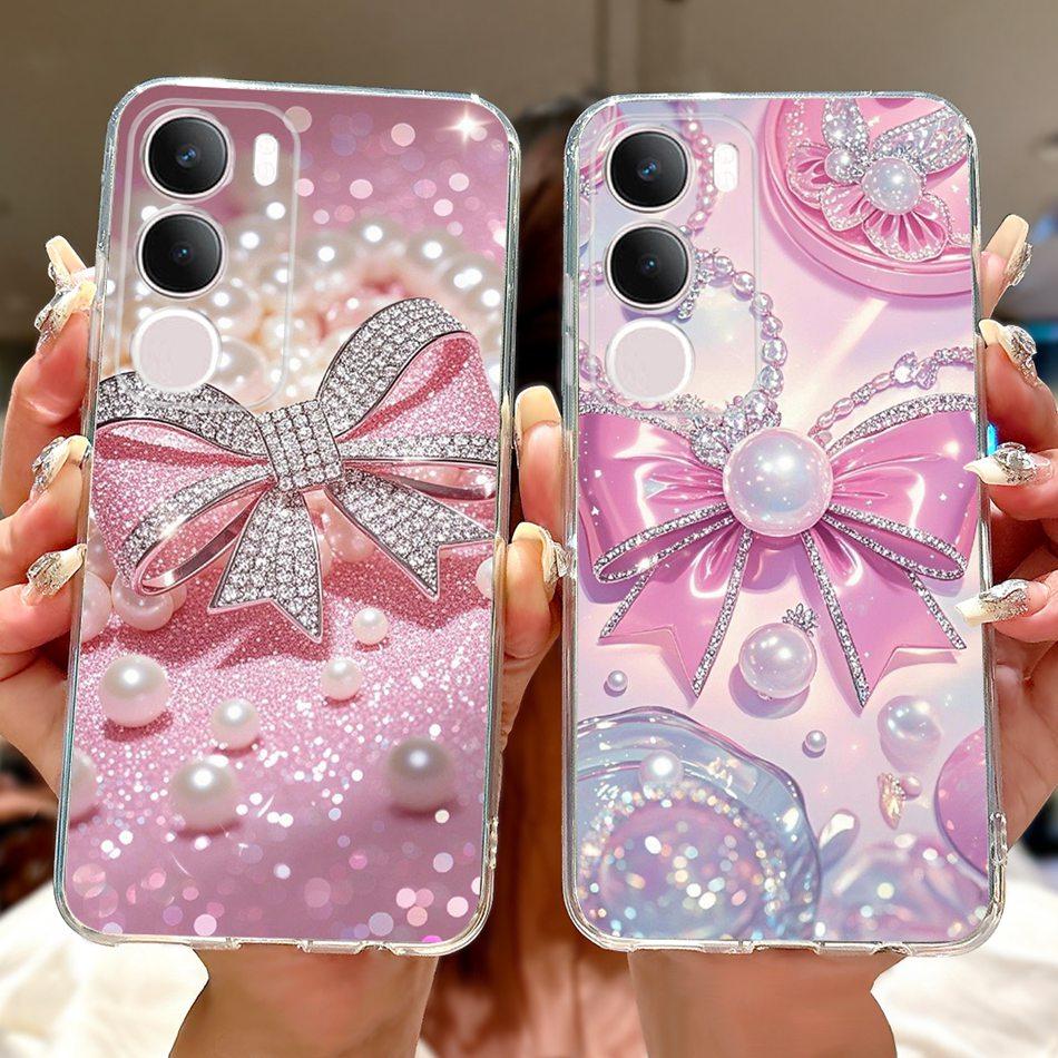 For Vivo Y19S V2419 Elegant Floral Butterfly Painting Phone Case For Vivo Y19s Y 19S 4G Soft Silicone TPU Cases