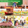 2/4 Pcs Chair Cover Reusable Birthday Seat Cover Kit Polyester Birthday Chair Back Decor for School Party Classroom Home Decor