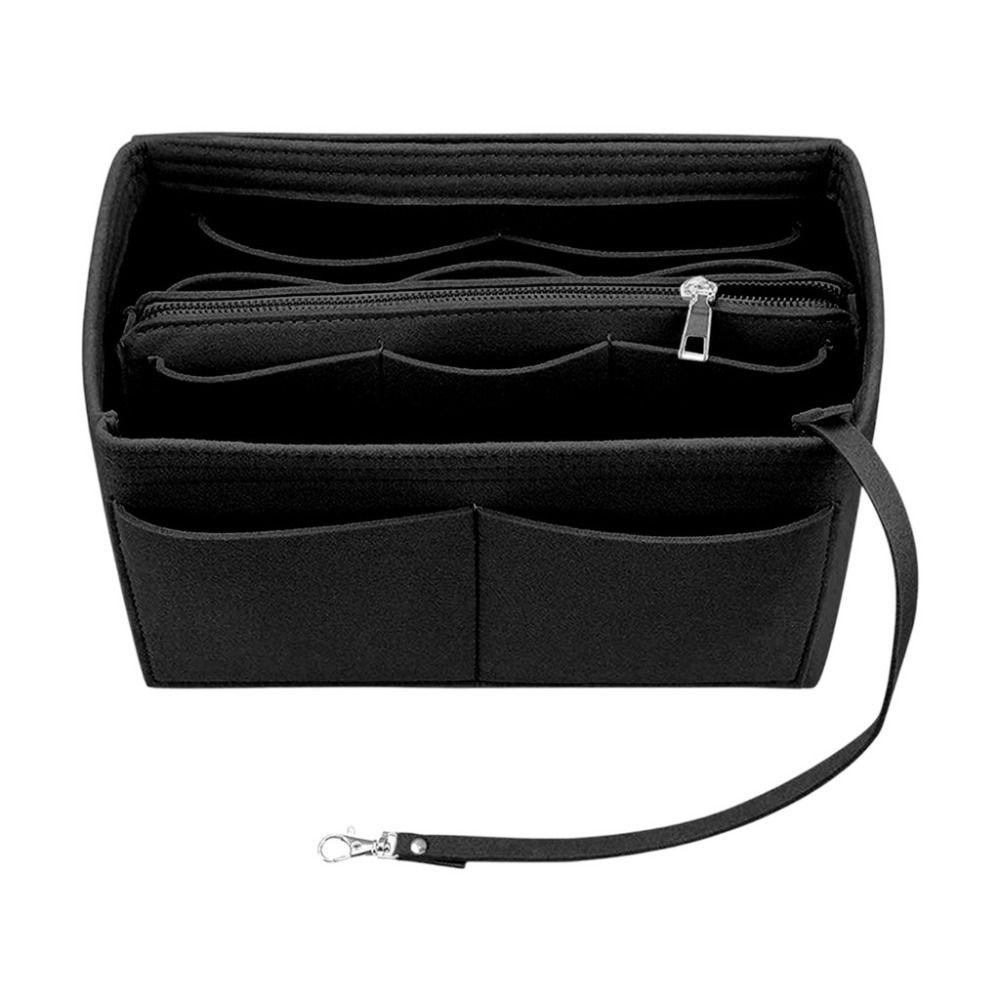 Cosmetic Organizer Storage Pouch Felt Toiletry Container Divider Insert Handbag Insert  Outdoor