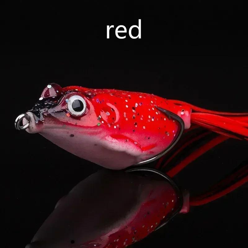 

1Pcs Simulation Software for Toads Frogs Fish Bait Animal Bait Outdoor Fishing Accessories with Multiple Styles To Choose From 40mm красный