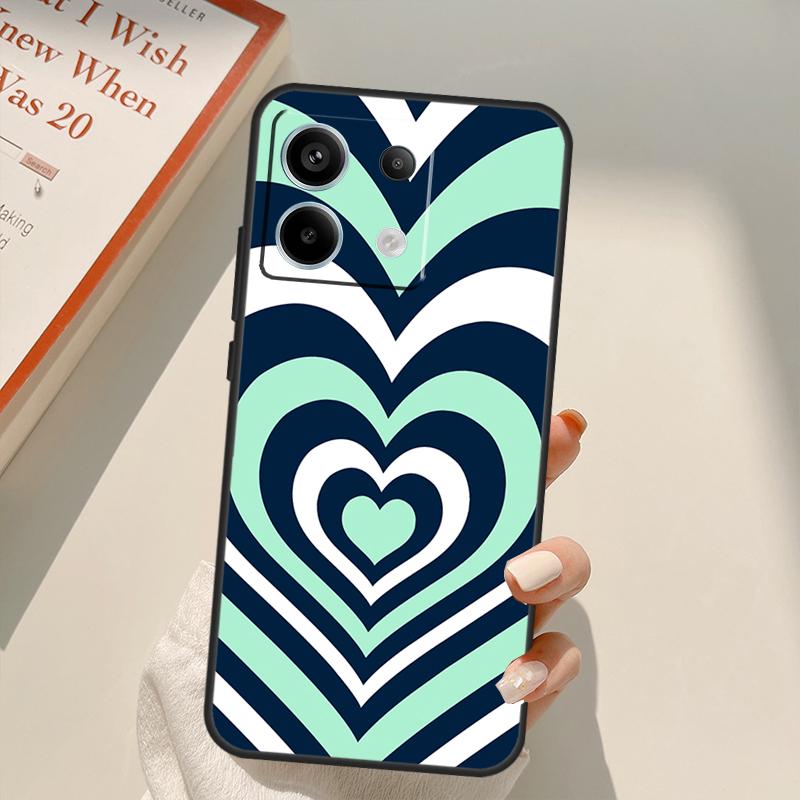 Latte Love Tunnel Brown Heart Funda For Xiaomi Redmi Note 13 10 11 12 14 15 Pro Plus Case For Redmi 15 15C 13C 12C 10C 14C