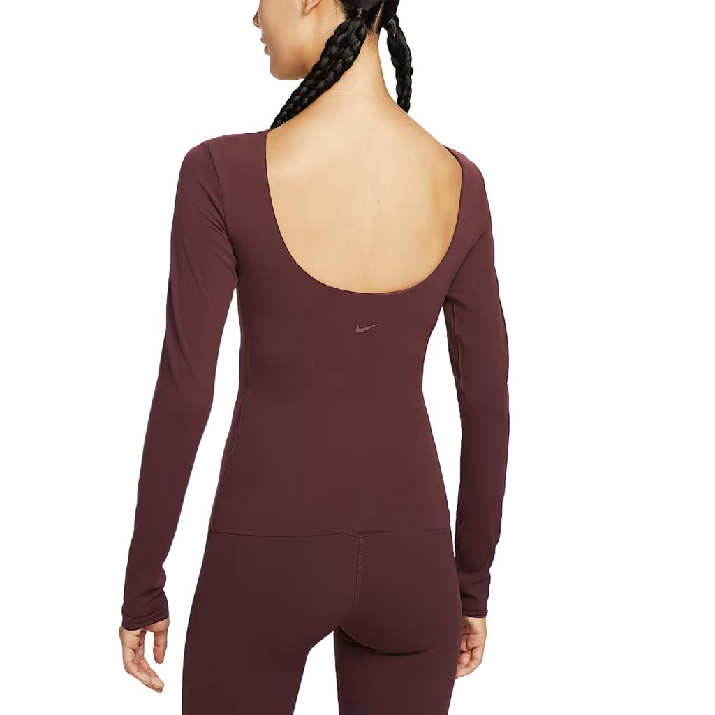 Nike Zenvy Dri-FIT InfinaSoft Stylish Simple Versatile Long Sleeve T-Shirt Women Tops HV3540-652
