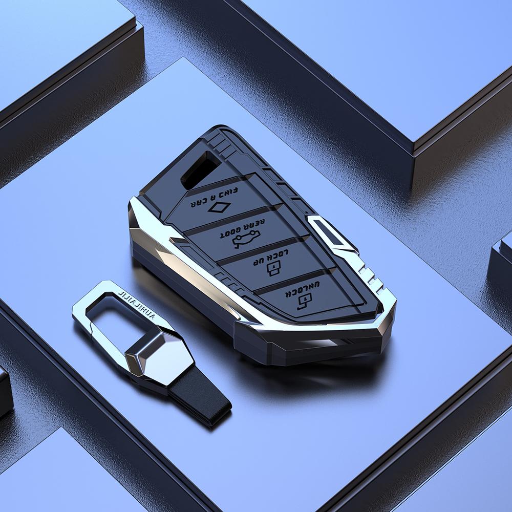 Zinc Alloy Auto Key Fob Cover Case Fit For Bmw X1 X3 X4 X5 F15 X6 F16 G30 7 Series G11 F48 F39 520 525 F30 118I 218I 320I Auto Auto Accessories