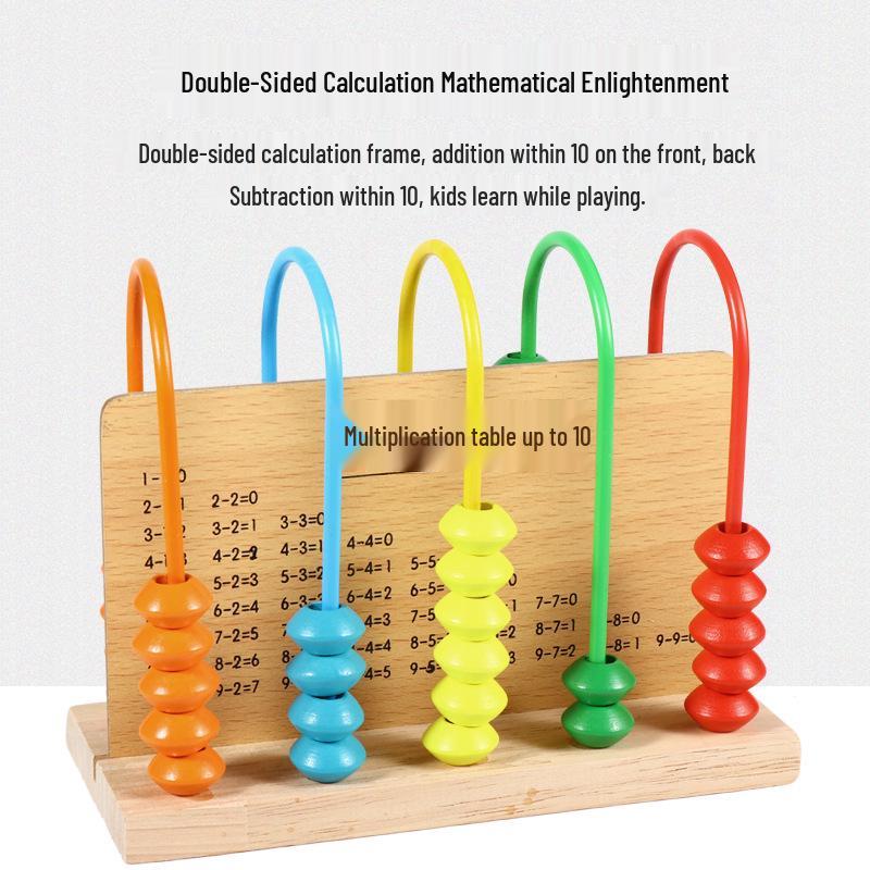 Grade 1-2 Lower Semester Five-Gear Abacus: Arithmetic Learning Tool for Math Education