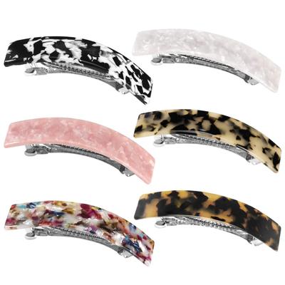 Modische Acetat-Haarspangen, bunt, schöne Haarspangen, Pferdeschwanz-Haarspangen, Damen-Haar-Accessoires, neues Produkt