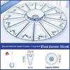 Qinjing Blue and White Porcelain Fan-Shaped Dinnerware Set