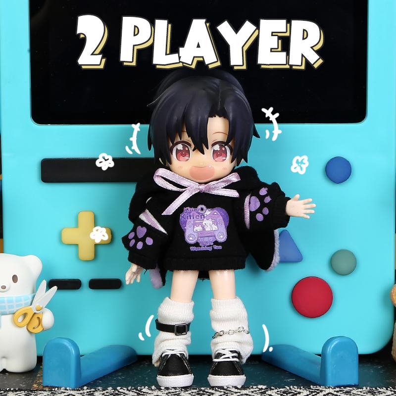 Ob11 Doll Cat Hoodie Clothes Cat Game Console Jacket Accessories For Molly , Ymy Body, p9, Gsc, Obitsu11 ,Ufdoll,1/12Bjd Doll