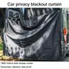 SUV Truck Adjustable Car Rear Door Window Shade Sun Blocking Curtain For Privacy Resting Outdoor Shower
