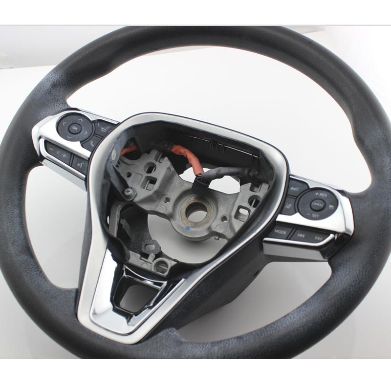 3Pcs/Set Steering Wheel Panel Button Switch Cover Sequins For Toyota RAV4 Corolla E210 Avalon 2019 -2023 Car Accessories