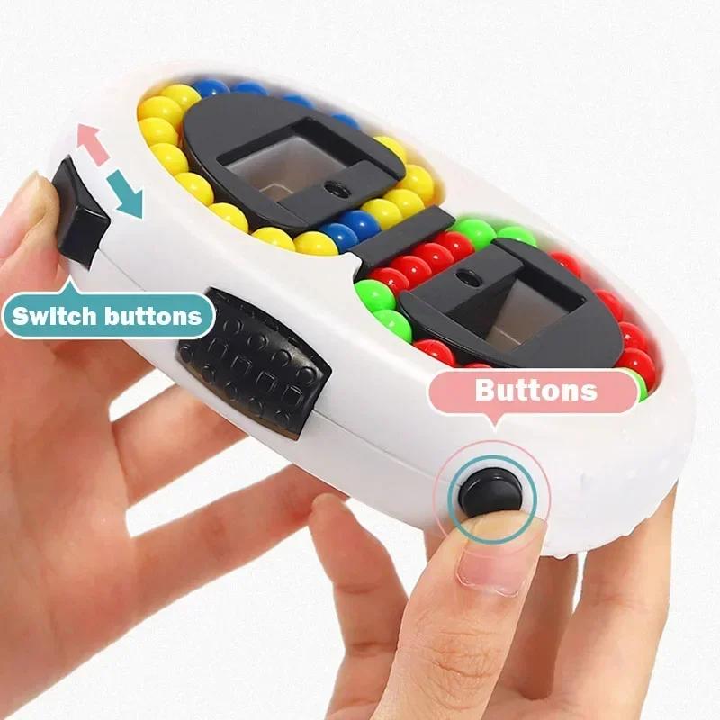 Rotating Magic Beans Cube Fingertip Fidgeted Toys Kids Adults Stress Relief Spin Bead Puzzles Children Education Intelligence