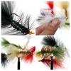 Fly Fishing Lure with Sharp Hook Realistic Hand Tied Feather Bionic Fly Fishing Bait Freshwater Saltwater Bass Trout Fishing Accessories