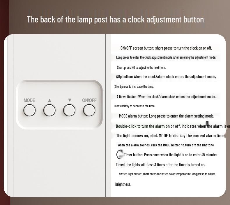 Smart Rechargeable Folding Table Lamp for Students with Eye Protection and Timer