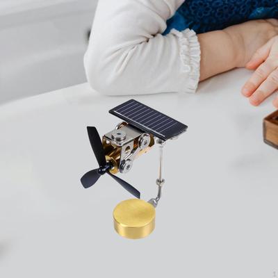 Solar Powered Fan Car Dashboard Decoration Science Education DIY Model