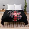 Clan MacFarlane Scotland Map Crest Throw Blanket