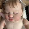 BZDOLL 60 CM Big Size Reborn Sleeping Babies Doll 3D Skin Soft Silicone Reborn Baby Toy for Girl with Vascular Vein, Cloth Body Like Real Art Bebe