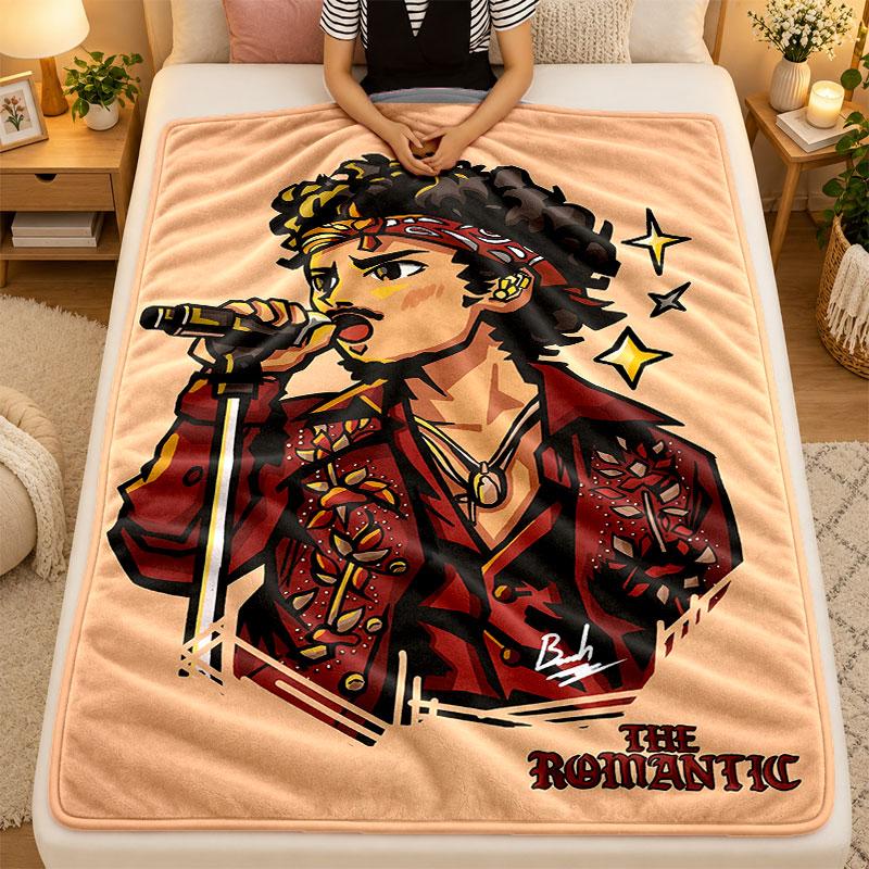FlaneldeckeBruno Mars Warme Weiche Überwurfdecke für Innen Sofa Bett Wohnzimmergebrauch