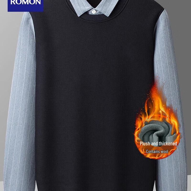 

Romon Men s Waffle Knit Pullover Sweater M