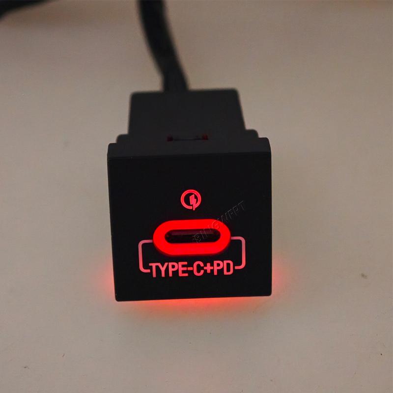 High Quality For VW Golf 6 Jetta 5 MK5 Scirocco 06 - 12 Phone Charging Adapter Button USB Charger PD Quick Charge QC3.0 Auto