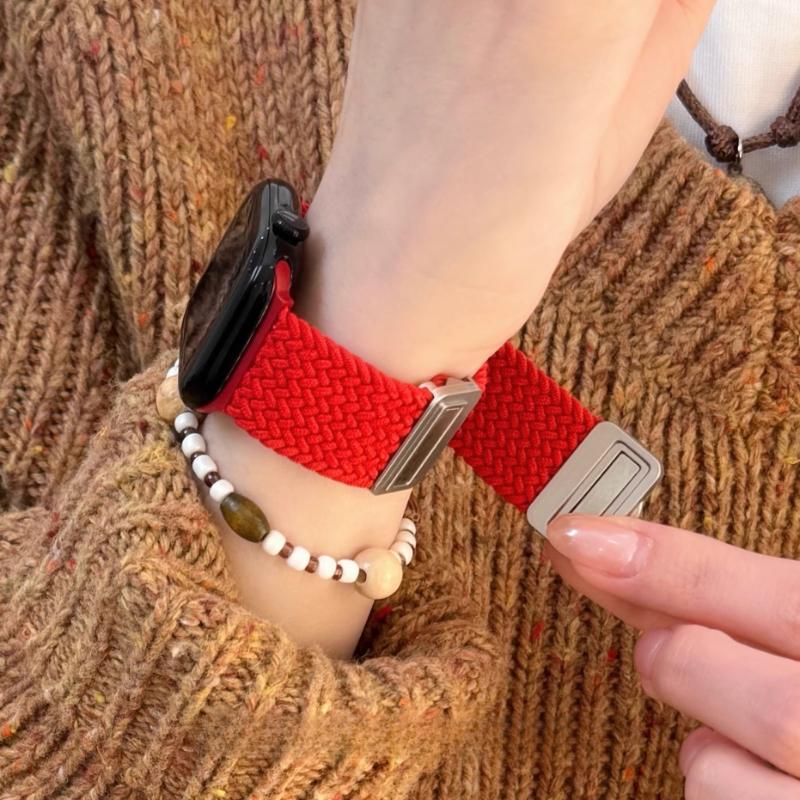 Kreslený roztomilý mašlička magnetický řemínek pro Apple Watch Band Ultra2 49mm 45mm 44 41 42 Correa Band pro Iwatch Series 10 9 8 SE 7 6