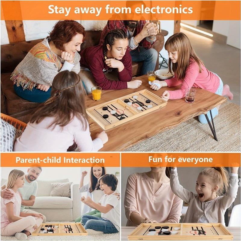 Sling Puck Party Game | Best Selling Cork Board & Foosball Combo for Family Gifts