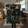 1PC Cute Okapi  Print FlAannel Blanket, High Quality Comfortable for All Seasons, Home Decor, Warmth and Comfort