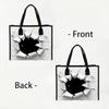 Crack Print Large Capacity Casual Tote Bag for Daily Shopping Commute