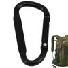 D Ring Clip Aluminum Alloy D Ring Spring Snap D Clip Metal Carabiner Travel Carabiner Backpack Carabiner Camping Accessories