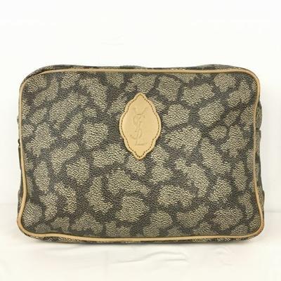 Clutch Second Bag Brown Monogram Logo Pattern(USED)