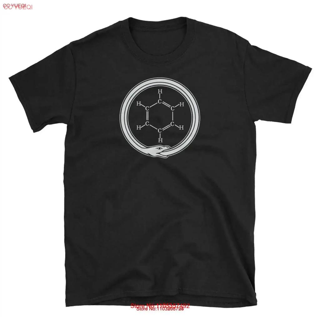 Benzene Ouroboros Chemical Symbol T Shirt Vintage Fashion Homme Stretched Streetwear Graphic Stylish Comfortable Unisex
