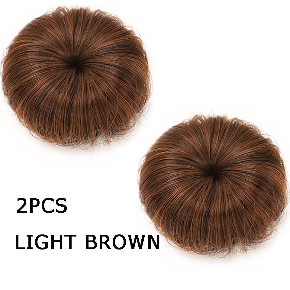 

2 шт., наращивание волос для девочек, пучок, парик, волнистые, вьющиеся, небрежный пончик, шиньоны, натуральные искусственные резинки для волос, хвостик