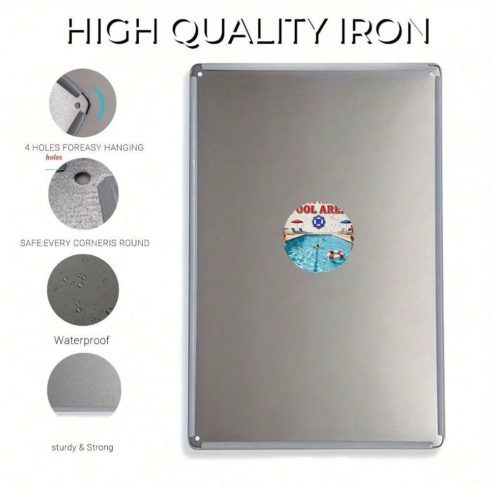 Retro Style Metal Wall Plaque for Home Decor