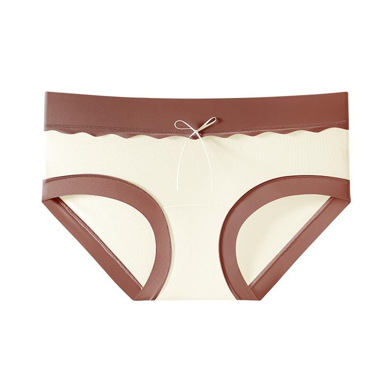 Female Summer 10A Mulberry Silk Antibacterial Crotch Breathable Bag Hip Stretch No Trace Briefs