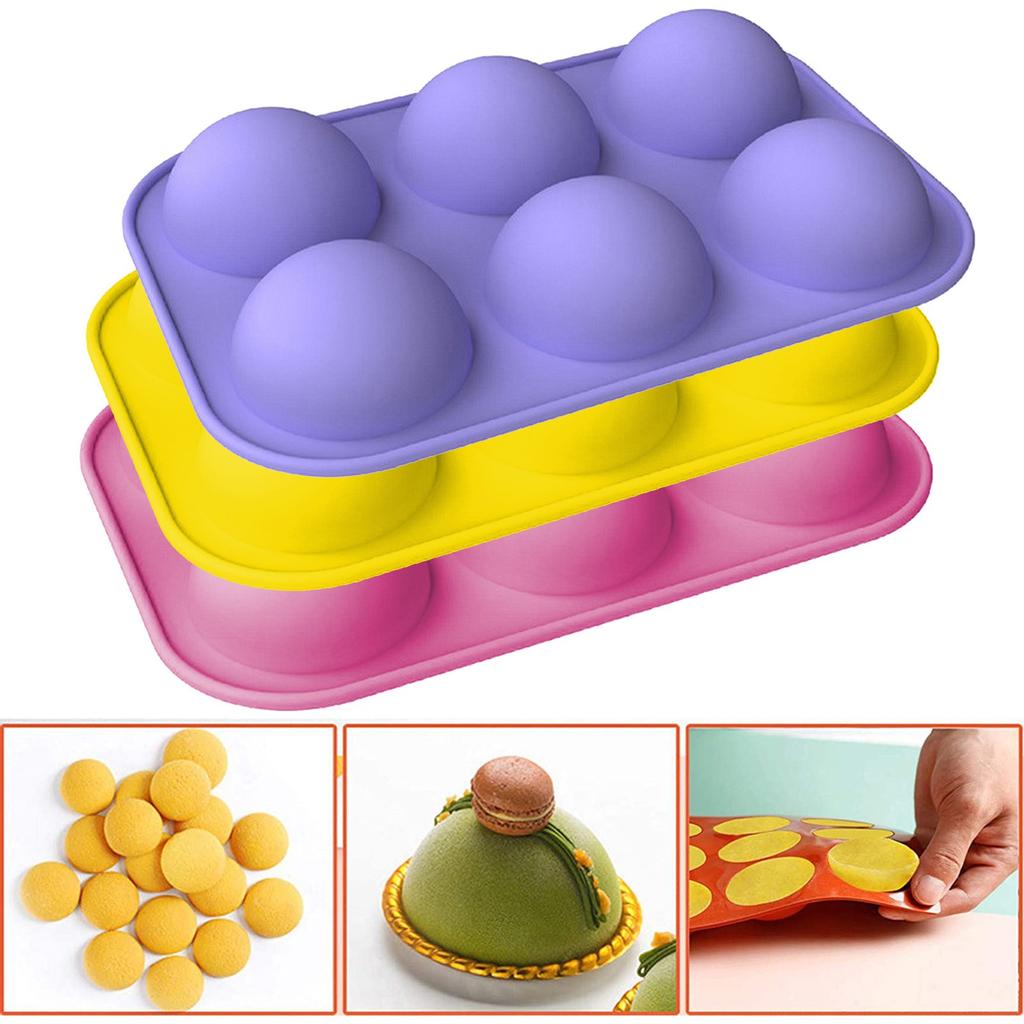 Half Ball Sphere Silicone Cake  Muffin Chocolate Cookie Baking Mould Decor