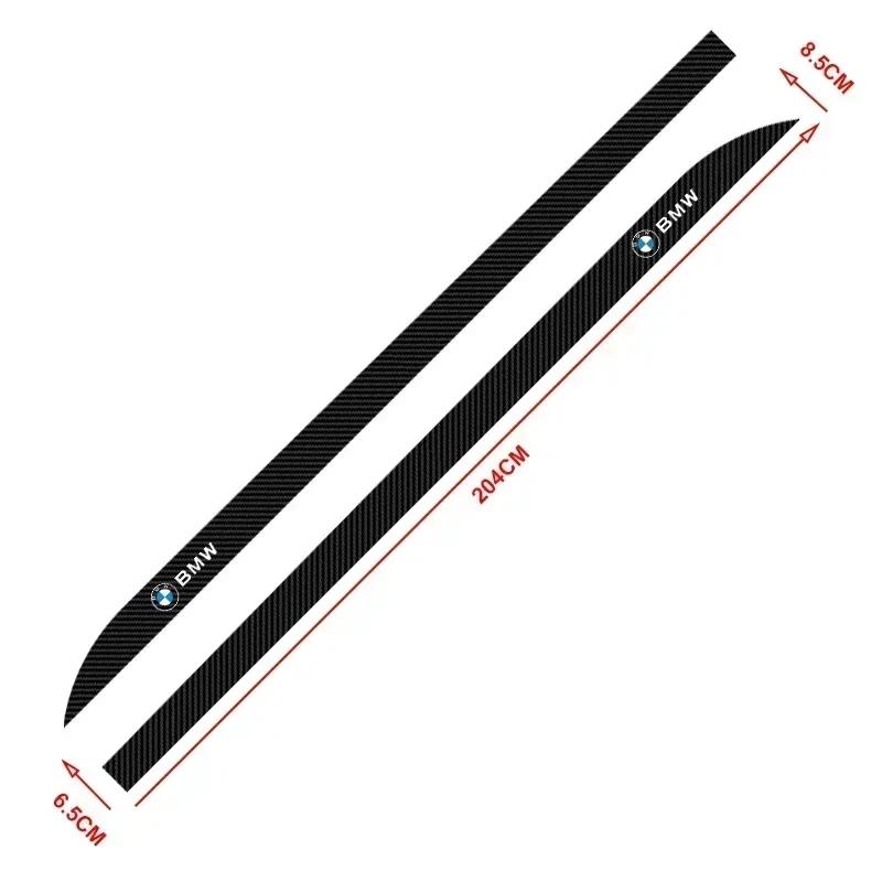2025 For BMW Carbon Car Door Side Skirt Sill Stripe Sticker Anti-scratch Refit Sticker For BMW E46 E90 E60 F10 F30 G20 X1 X3 X4