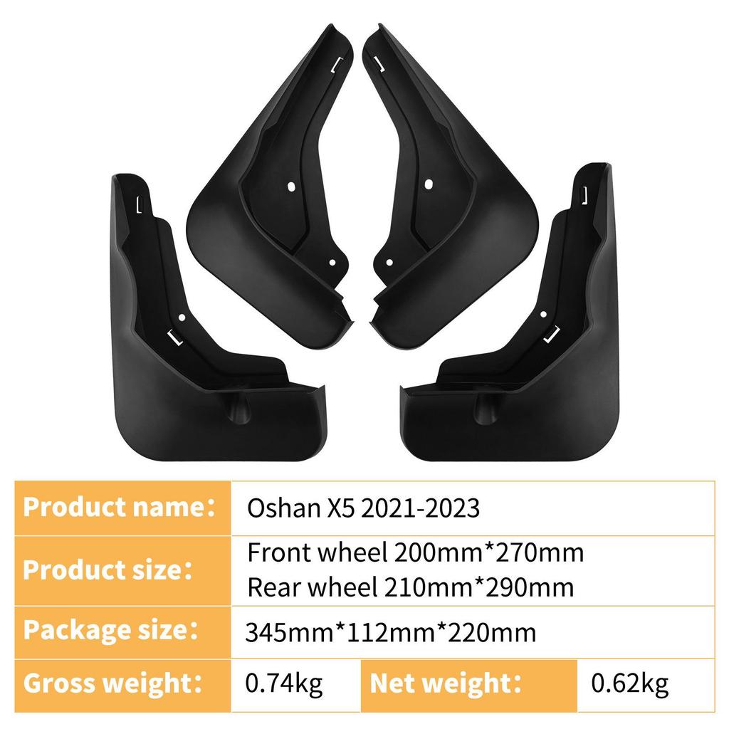 Changan Oshan X5 2021-2023 Leather Tire Mud Flaps for Cross-border Modification