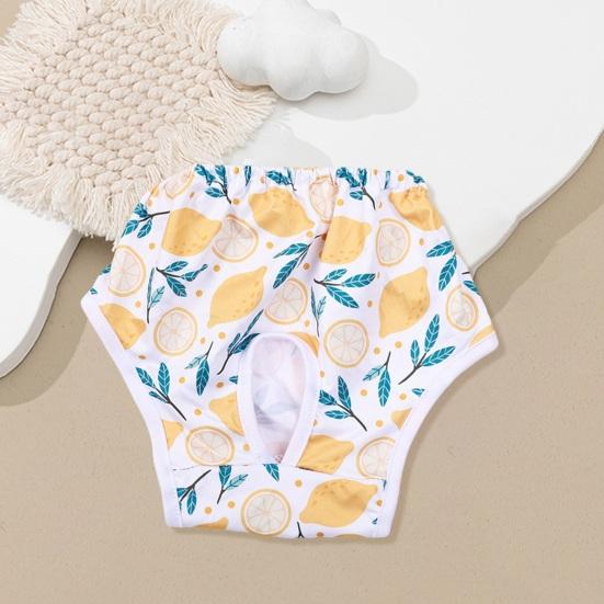 Yousheng Pet Menstrual Pant Female Dog Diaper Shorts Sanitary Pants Elastic Physiological Panties Cartoon Pattern Breathable Puppy