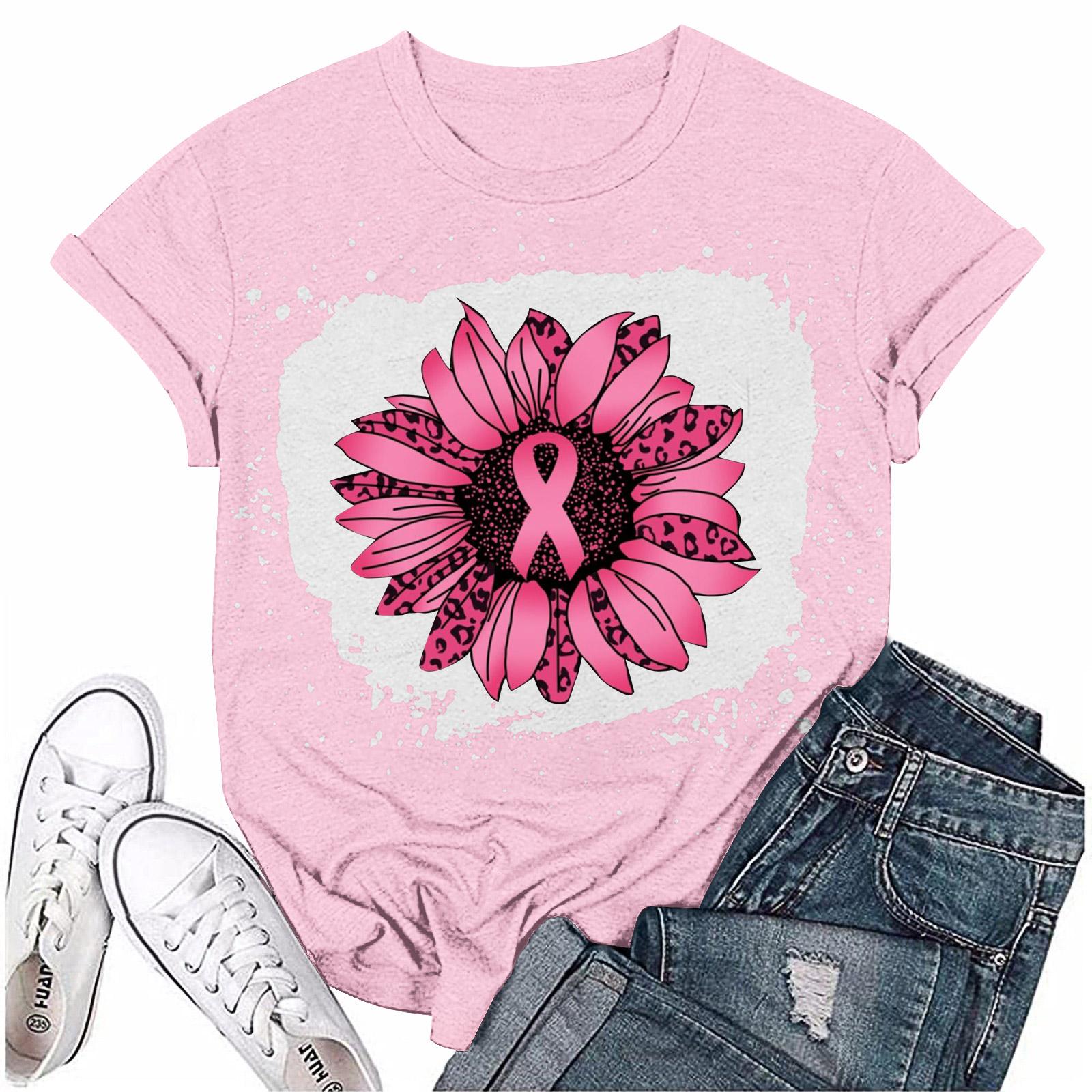 

Женская повседневная футболка с коротким рукавом с принтом ленты на груди L