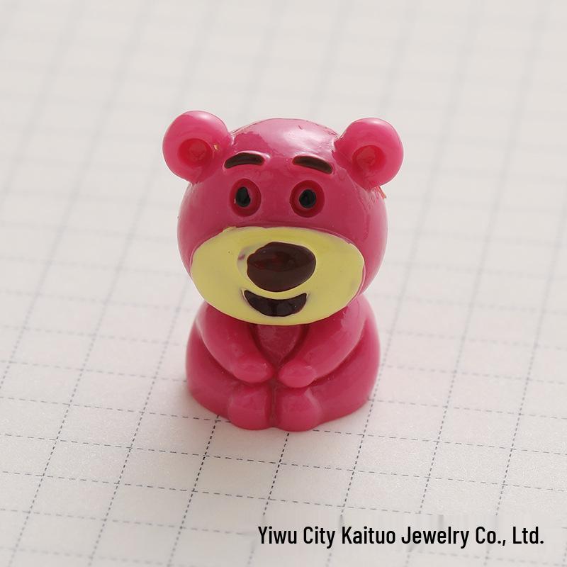 3D Strawberry Bear DIY Earrings & Accessories Set