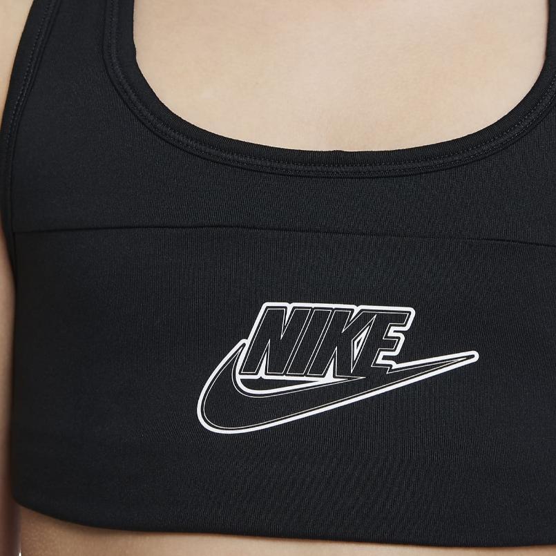 

Nike Спортивная майка с принтом логотипа Swoosh Dri-FIT, детские топы, черный DD7960-010 M