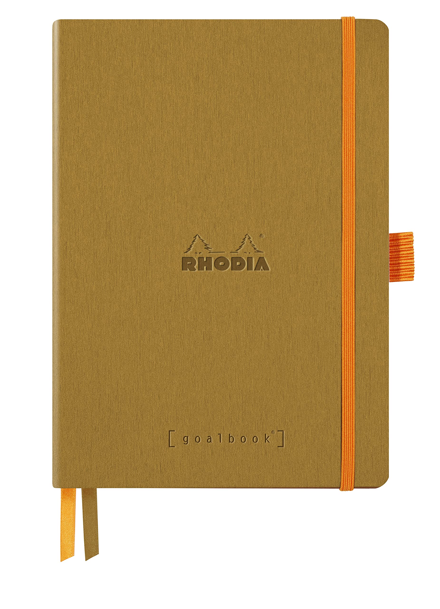 

Rhodia Rhodiarama Goal A5 240 Dotted with Pen Italian Leatherette PEFC Rhodiarama cf117811 Book, Notebook, Pages, Grid, Holder, Cover, Certified, золотой