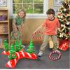 Reindeer Antler Ring Christmas Toss Toy PVC Ring Toss Game Funny Inflatable Christmas Tree  Gift