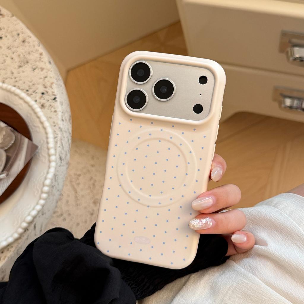 Soft film magnetic attachment applicable iPhone17Pro Apple16Phone case17Korean style15Simple13Soft Cover