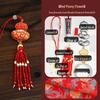 Handmade DIY Car Pendant Kit: Brocade Gourd Hanging Ornament Souvenir