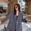 Womens Spring Autumn Casual Suit Coat Black Loose Blazer Jacket for Women Korean Fashion Streetwear Long Sleeve Blazers