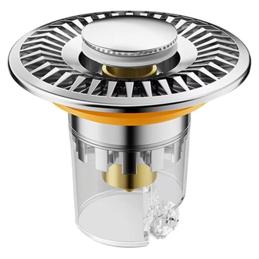 

Multi-functional Strainer Detachable Drain Stopper Easy Installation Fast Drainage System Drain Filter Detachable Design серебряный