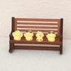 Mini Rocking Chair Ornament 1:12 Scale Premium Synthetic Wood Lightweight Miniature Furniture Fairy Garden Photography Props